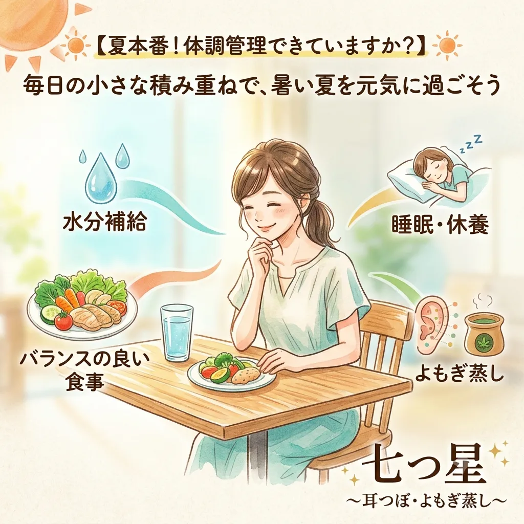 ☀️【夏本番!体調管理できていますか?】☀️